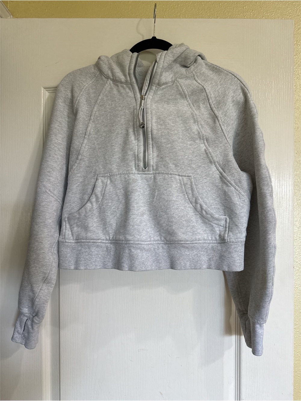 Lululemon Scuba Oversized Half Zip Hoodie Heather Gray XS/S